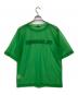 JIL SANDER (ジルサンダー) ロゴ プリント ナイロン シースルーTシャツ グリーン サイズ:L：18000円