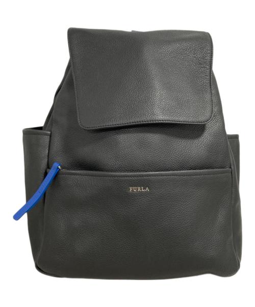 FURLA（フルラ）FURLA (フルラ) レザーリュック ブラックの古着・服飾アイテム