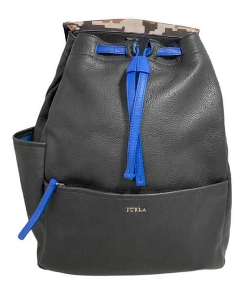 FURLA（フルラ）FURLA (フルラ) レザーリュック ブラックの古着・服飾アイテム
