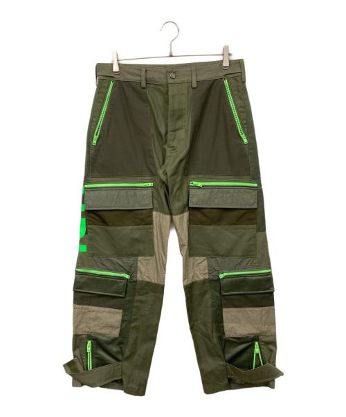 AMIRI（アミリ）AMIRI (アミリ) PARACHUTE PANTS グリーン サイズ:48の古着・服飾アイテム