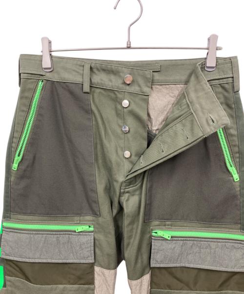 AMIRI（アミリ）AMIRI (アミリ) PARACHUTE PANTS グリーン サイズ:48の古着・服飾アイテム