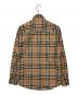 BURBERRY (バーバリー) ノバチェックシャツ ベージュ サイズ:S：18000円
