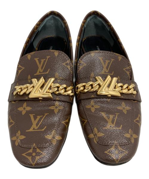 LOUIS VUITTON（ルイ ヴィトン）LOUIS VUITTON (ルイ ヴィトン) モノグラムローファー ブラウン サイズ:37の古着・服飾アイテム