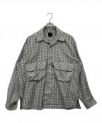 DAIWA PIER39ダイワ ピア39）の古着「TECH SPORTS OPEN COLLAR SHIRT L/S」｜グレー