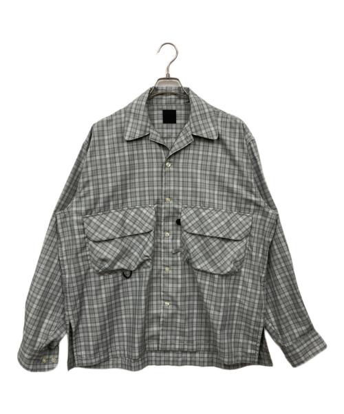 DAIWA PIER39（ダイワ ピア39）DAIWA PIER39 (ダイワ ピア39) TECH SPORTS OPEN COLLAR SHIRT L/S グレー サイズ:Mの古着・服飾アイテム