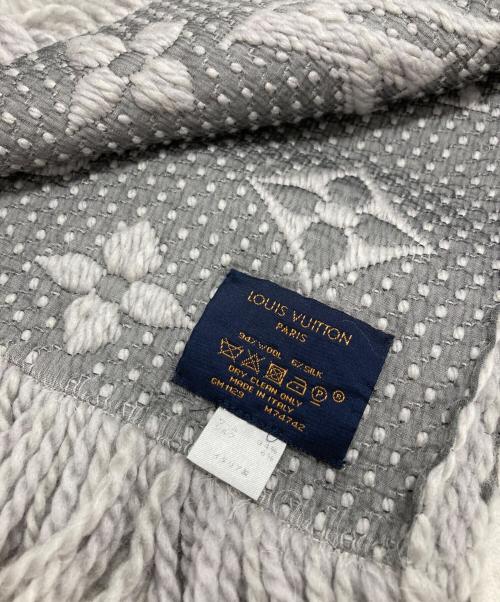 LOUIS VUITTON（ルイ ヴィトン）LOUIS VUITTON (ルイ ヴィトン) エシャルプ・ロゴマニア グリペルル グレーの古着・服飾アイテム
