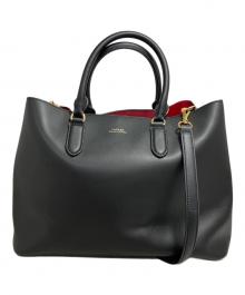 LAUREN RALPH LAUREN（ローレン ラルフ ローレン）の古着「2WAYショルダーバッグ」｜ブラック