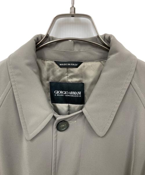 GIORGIO ARMANI（ジョルジオアルマーニ）GIORGIO ARMANI (ジョルジオアルマーニ) ステンカラーコート グレー サイズ:46の古着・服飾アイテム