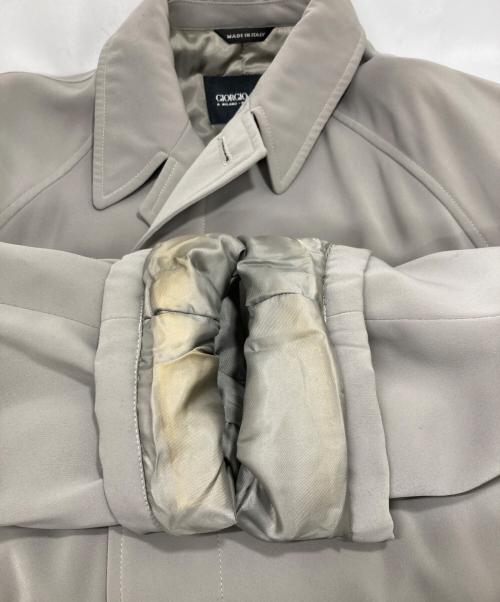 GIORGIO ARMANI（ジョルジオアルマーニ）GIORGIO ARMANI (ジョルジオアルマーニ) ステンカラーコート グレー サイズ:46の古着・服飾アイテム