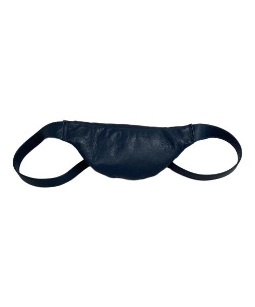 Schott（ショット）Schott (ショット) LEATHER SMALL BODY BAG ネイビーの古着・服飾アイテム