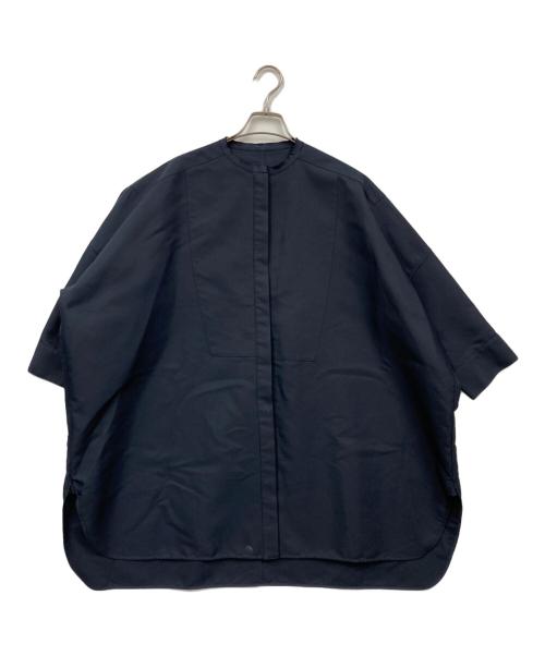 LOHEN（ローヘン）LOHEN (ローヘン) ハイカウント ダブルサテン ボサムシャツ ネイビー サイズ:Fの古着・服飾アイテム