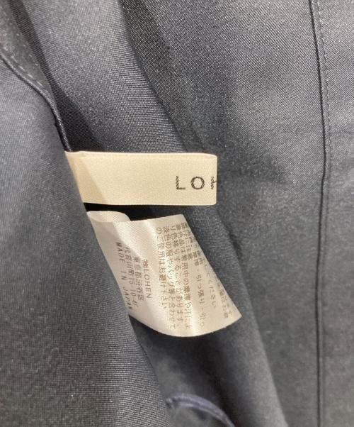 LOHEN（ローヘン）LOHEN (ローヘン) ハイカウント ダブルサテン ボサムシャツ ネイビー サイズ:Fの古着・服飾アイテム