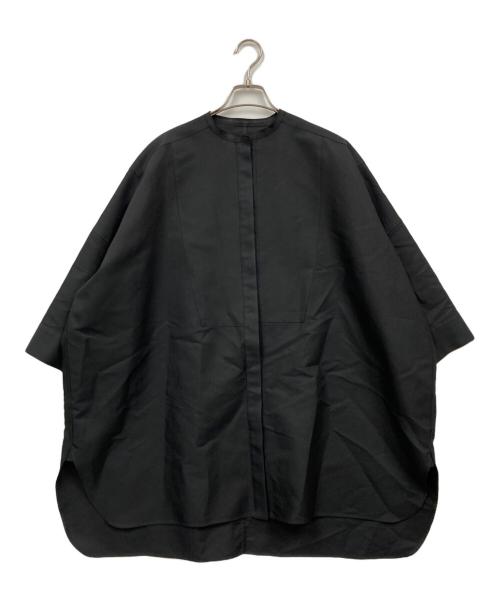 LOHEN（ローヘン）LOHEN (ローヘン) ハイカウント ダブルサテン ボサムシャツ ブラック サイズ:Fの古着・服飾アイテム
