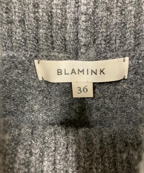 BLAMINK（ブラミンク）BLAMINK (ブラミンク) ニットワンピース グレー サイズ:36の古着・服飾アイテム