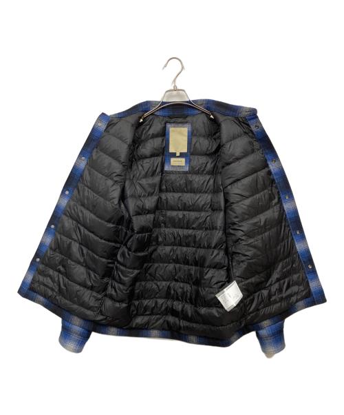 WOOLRICH（ウールリッチ）WOOLRICH (ウールリッチ) アラスカン ウール チェック オーバーシャツ ブルー サイズ:Mの古着・服飾アイテム
