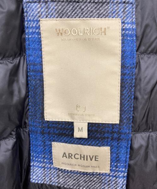 WOOLRICH（ウールリッチ）WOOLRICH (ウールリッチ) アラスカン ウール チェック オーバーシャツ ブルー サイズ:Mの古着・服飾アイテム
