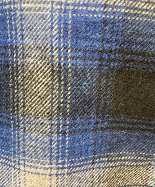 WOOLRICH（ウールリッチ）WOOLRICH (ウールリッチ) アラスカン ウール チェック オーバーシャツ ブルー サイズ:Mの古着・服飾アイテム
