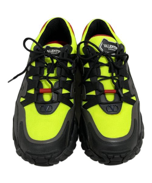 VALENTINO（ヴァレンティノ）VALENTINO (ヴァレンティノ) クライマーズ レザーストラップ メッシュスニーカー ブラック サイズ:43の古着・服飾アイテム