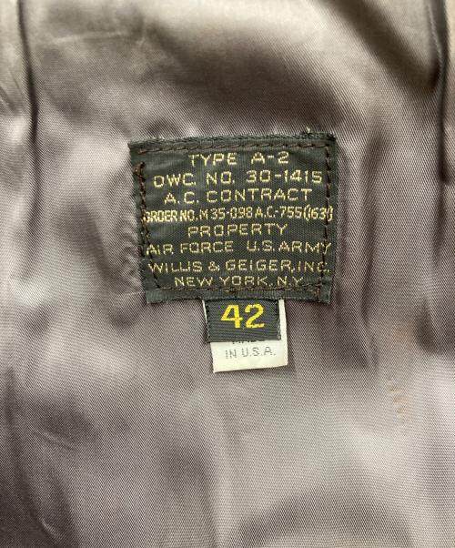 USED（ユーズド）USED (ユーズド) A-2フライトジャケット ブラウン サイズ:42の古着・服飾アイテム
