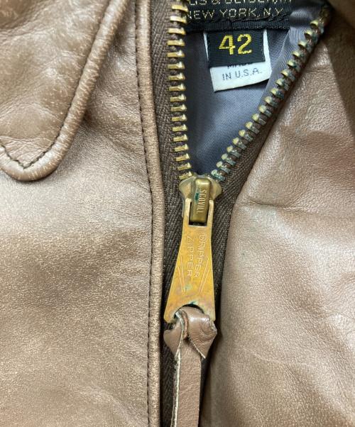 USED（ユーズド）USED (ユーズド) A-2フライトジャケット ブラウン サイズ:42の古着・服飾アイテム