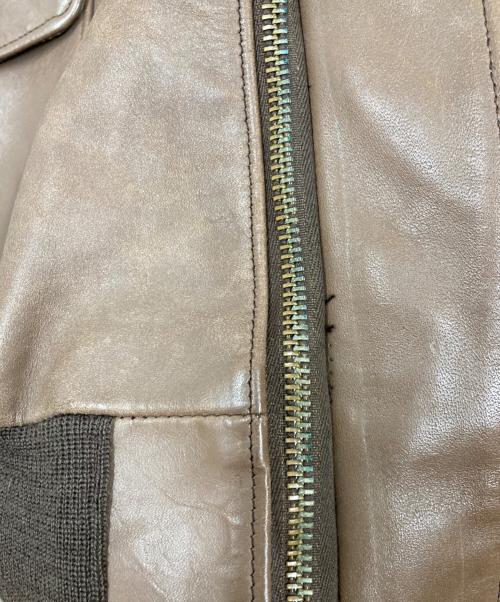 USED（ユーズド）USED (ユーズド) A-2フライトジャケット ブラウン サイズ:42の古着・服飾アイテム