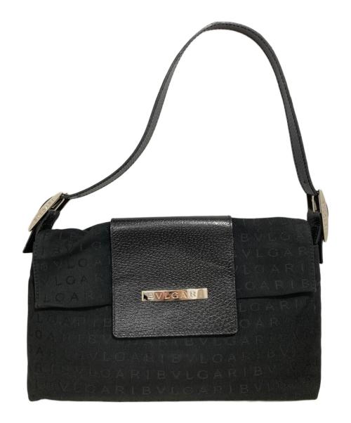 BVLGARI（ブルガリ）BVLGARI (ブルガリ) ロゴマニアワンショルダーバッグ ブラックの古着・服飾アイテム