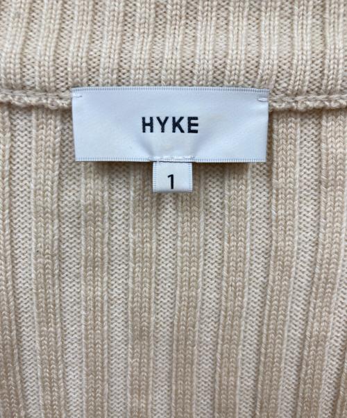 HYKE（ハイク）HYKE (ハイク) ベルテッドショートニットカーディガン ベージュ サイズ:1の古着・服飾アイテム