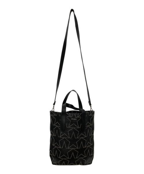 JIMMY CHOO（ジミーチュウ）JIMMY CHOO (ジミーチュウ) Sofia N/S スタースタッズ レザー2wayバッグ ブラックの古着・服飾アイテム