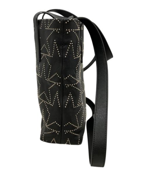 JIMMY CHOO（ジミーチュウ）JIMMY CHOO (ジミーチュウ) Sofia N/S スタースタッズ レザー2wayバッグ ブラックの古着・服飾アイテム