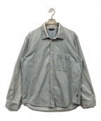 BALENCIAGAバレンシアガ）の古着「Shoulder Logo Denim Shirt」｜インディゴ