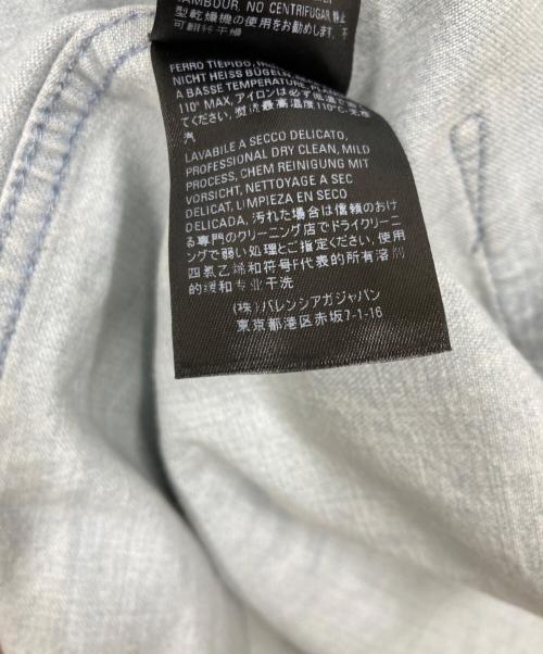 BALENCIAGA（バレンシアガ）BALENCIAGA (バレンシアガ) Shoulder Logo Denim Shirt インディゴ サイズ:38の古着・服飾アイテム