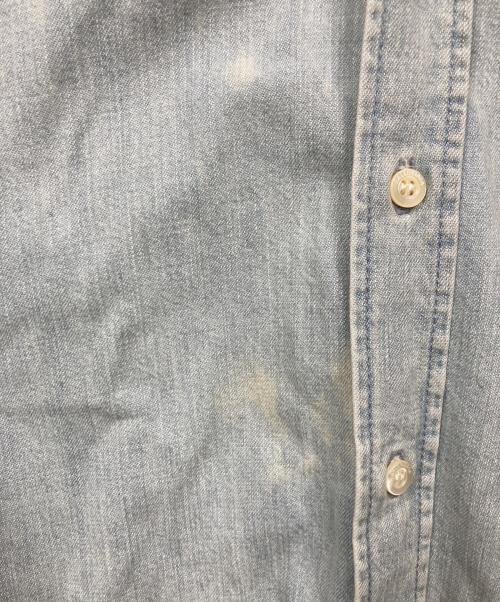 BALENCIAGA（バレンシアガ）BALENCIAGA (バレンシアガ) Shoulder Logo Denim Shirt インディゴ サイズ:38の古着・服飾アイテム