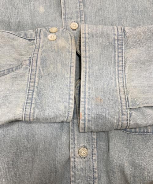 BALENCIAGA（バレンシアガ）BALENCIAGA (バレンシアガ) Shoulder Logo Denim Shirt インディゴ サイズ:38の古着・服飾アイテム