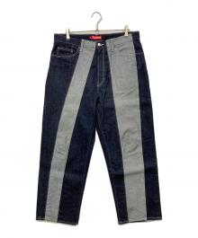 SUPREME（シュプリーム）の古着「Paneled Stripe Baggy Jean」｜インディゴ