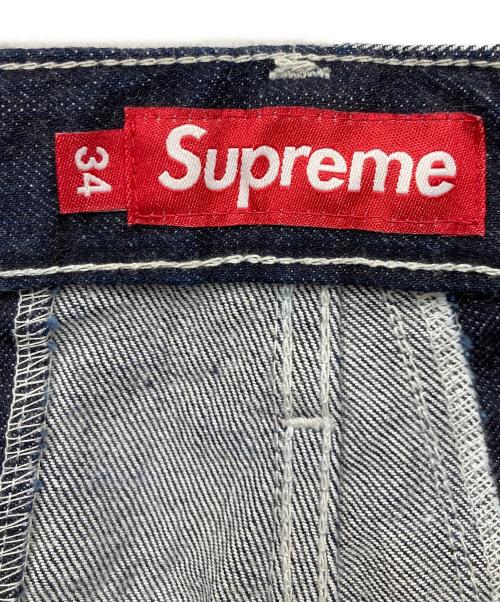 SUPREME（シュプリーム）Supreme (シュプリーム) Paneled Stripe Baggy Jean インディゴ サイズ:34の古着・服飾アイテム