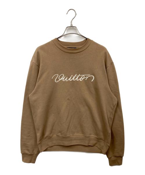 LOUIS VUITTON（ルイ ヴィトン）LOUIS VUITTON (ルイ ヴィトン) Logo Embroidery Sweatshirt ブラウン サイズ:Ｌの古着・服飾アイテム