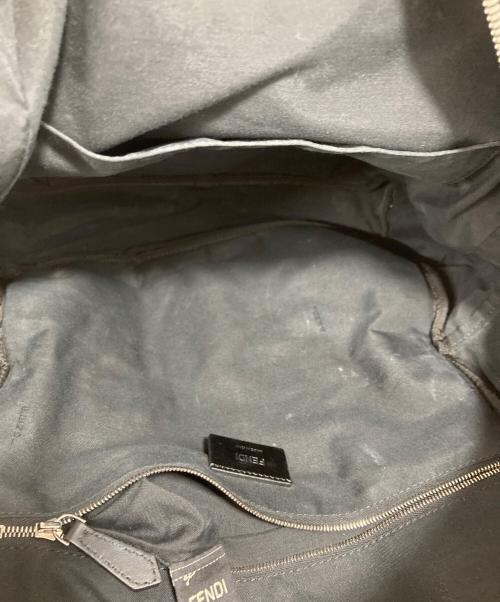 FENDI（フェンディ）FENDI (フェンディ) FFズッカ柄 ダイアゴナル バックパック ブラックの古着・服飾アイテム