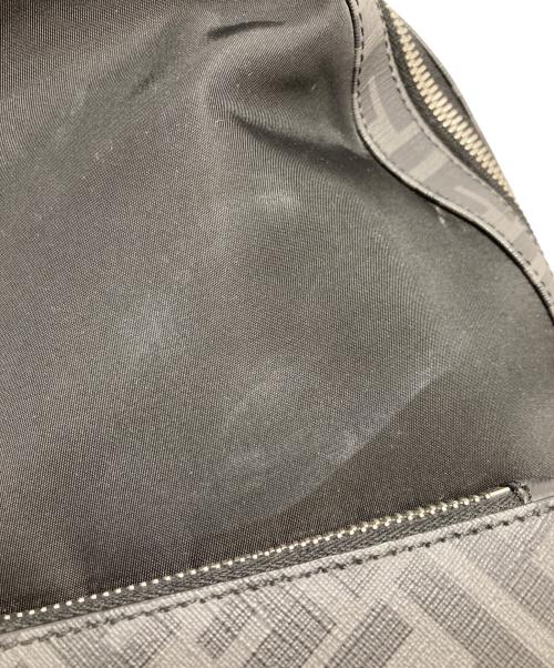 FENDI（フェンディ）FENDI (フェンディ) FFズッカ柄 ダイアゴナル バックパック ブラックの古着・服飾アイテム