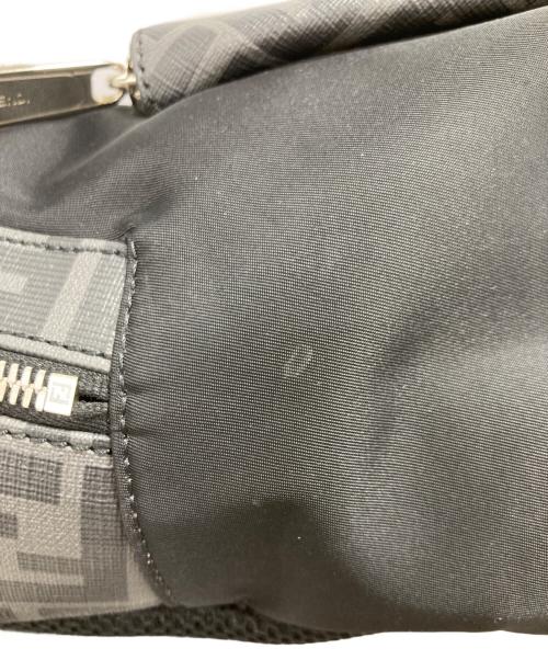 FENDI（フェンディ）FENDI (フェンディ) FFズッカ柄 ダイアゴナル バックパック ブラックの古着・服飾アイテム