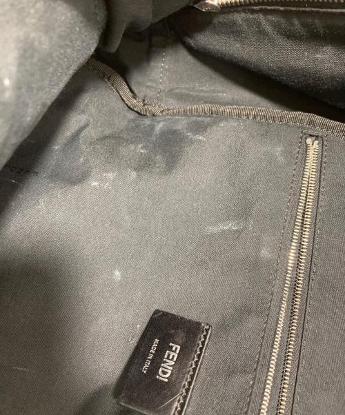 FENDI（フェンディ）FENDI (フェンディ) FFズッカ柄 ダイアゴナル バックパック ブラックの古着・服飾アイテム