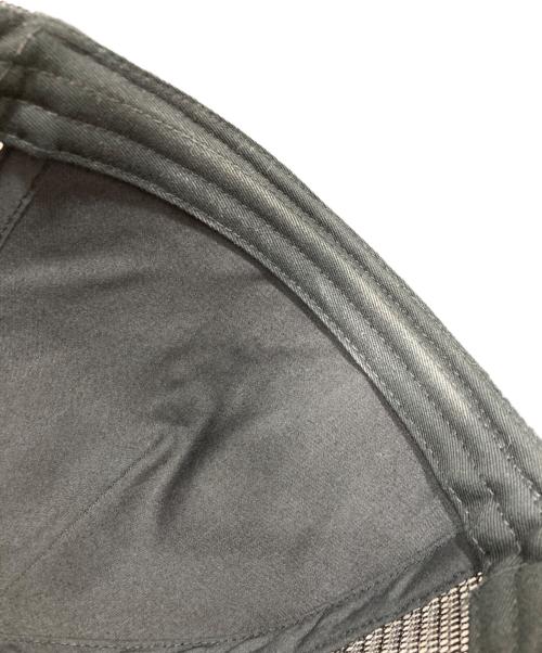 NEW VINTAGE（ニュービンテージ）NEW VINTAGE (ニュービンテージ) NV CROSS LEATHER MESH CAP ブラックの古着・服飾アイテム