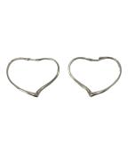 TIFFANY & Co.ティファニー）の古着「オープンハートフープピアス」｜シルバー