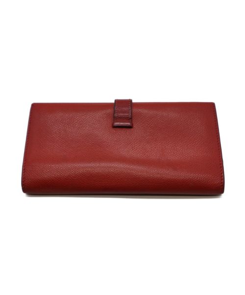 HERMES（エルメス）HERMES (エルメス) 3つ折り財布 レッド ベアンの古着・服飾アイテム