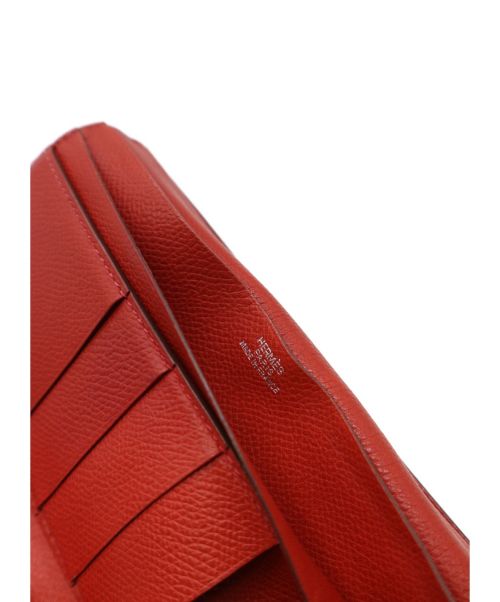 HERMES（エルメス）HERMES (エルメス) 3つ折り財布 レッド ベアンの古着・服飾アイテム
