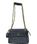 CHANEL（シャネル）の古着「ココマークラムスキンチェーンショルダーバッグ」｜ネイビー
