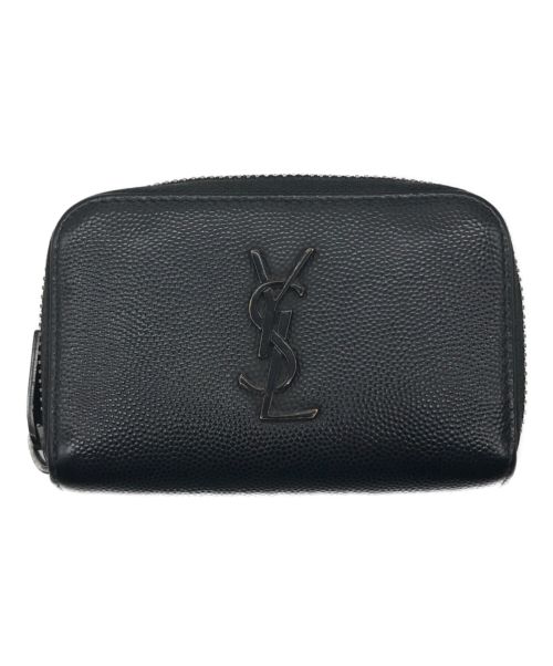 Saint Laurent Paris（サンローランパリ）Saint Laurent Paris (サンローランパリ) カードケース ブラックの古着・服飾アイテム