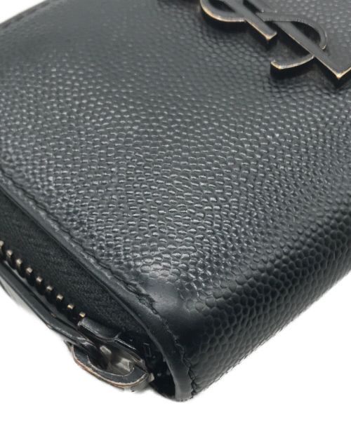 Saint Laurent Paris（サンローランパリ）Saint Laurent Paris (サンローランパリ) カードケース ブラックの古着・服飾アイテム