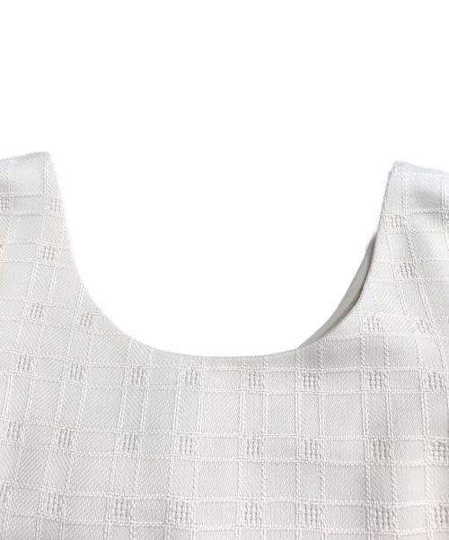 GUCCI（グッチ）GUCCI (グッチ) ツイードミニドレス アイボリー サイズ:40の古着・服飾アイテム