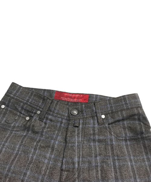 JACOB COHEN（ヤコブコーエン）JACOB COHEN (ヤコブコーエン) 5ポケットスリムウールパンツ グレー サイズ:78.5cm (W31)の古着・服飾アイテム