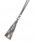 Navajo×ｲﾝﾃﾞｨｱﾝｼﾞｭｴﾘｰナバホ×インディアンジュエリー）の古着「L.TAHE作/オーバーレイプレートネックレス」